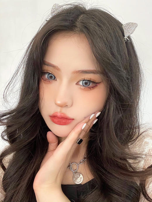 【年抛】富家小姐蓝LeensColor | 小直径14.0 着色13.5 | 【同品牌多副美瞳更划算，选款色板在详情页内】，蓝色美瞳 混血美瞳 商品图13