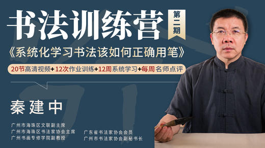 第一课-培养书法学习思维，打开书法学习窍门 | 秦建中老师 商品图0