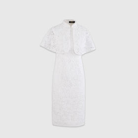 复古披肩改良旗袍连衣裙