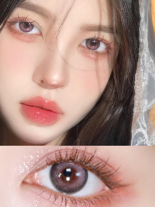 【年抛】芋泥卷 LeensColor   |  中直径14.2 着色13.8 | 【同品牌多副美瞳更划算，选款色板在详情页内】，金粉美瞳，紫色美瞳 商品图11