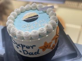 世界上最好的爸爸手绘蛋糕