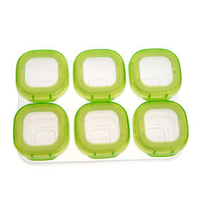 OXOtot奥秀食品冷冻储存盒(60ml*6个)绿色OXOC6112300