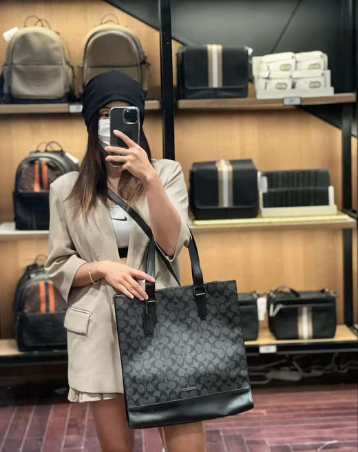 直邮1750！COACH 新款GRAHAM男款公文包💼托特包老花Logo 商品图0