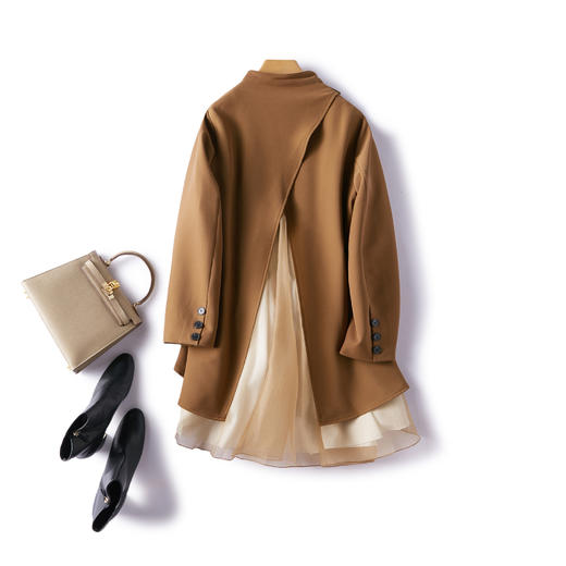 WZNH-BX1205 连衣裙优雅时尚潮流气质2021年春季中长款个性长袖 商品图4