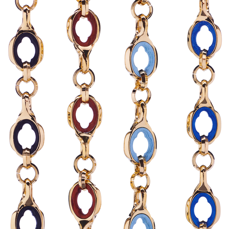 木芯海棠链 金色