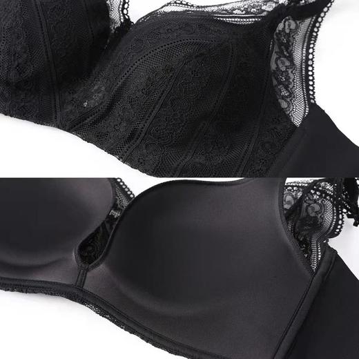 安莉芳蕾丝深V抹胸无钢圈文胸女 下厚上薄款无痕内衣EB1110 商品图4