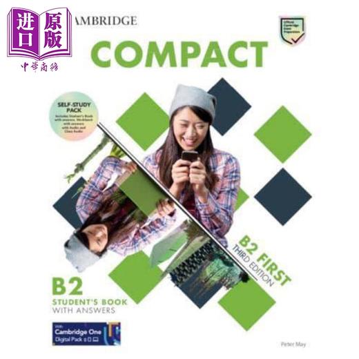 【中商原版】剑桥官方原版Compact通用五级FCE考试备考自学套装B2等级 学生书+练习册 有答案配音频线上资源 成人英语 商品图1