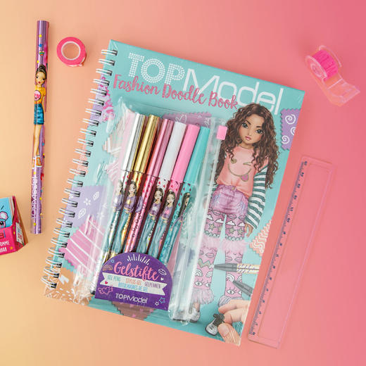 TOPMODEL  时尚涂鸦本闪粉笔套装  TOPC046952 商品图1