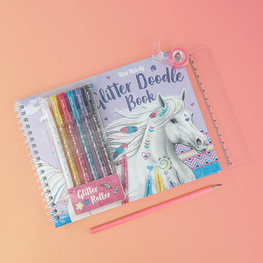 TOPMODEL  闪亮涂鸦本闪粉笔套装  TOPC048590 商品图1