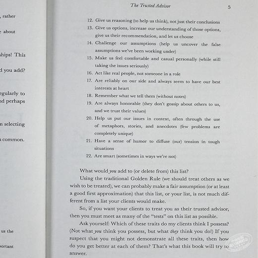 The Trusted Advisor 20th Anniversary Edition 英文原版 David H Maister Robert Galford Charles Green 商品图7