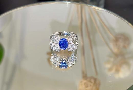 「蝴蝶结」皇家蓝蓝宝石钻石戒指 3.06克拉蓝宝石 商品图1