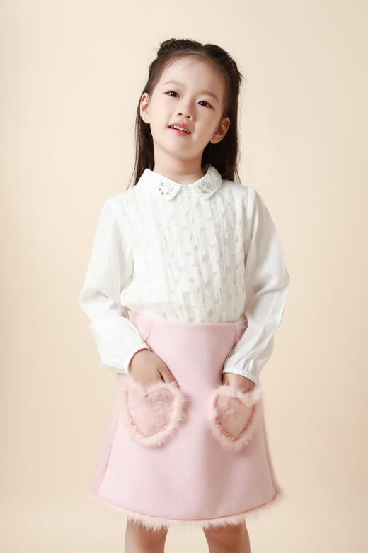 非质量问题不退换哦~PureShare女童公主裙2021新款时髦加厚毛呢秋冬款连衣裙-小甜心 商品图5