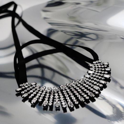 北京仓｜HÉLÈNE ZUBELDIA-Opulent Crystal Baguette-项链［法国设计师］ 商品图2