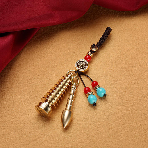 【玺灵阁】黄铜文昌塔挂饰/文昌笔步步高升/学业事业有成 商品图3