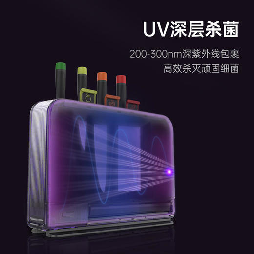 摩飞刀具砧板消毒机MR1001紫外线高温双重消毒一体式收纳（含3块菜板+3把刀）【摩飞系列】 商品图3