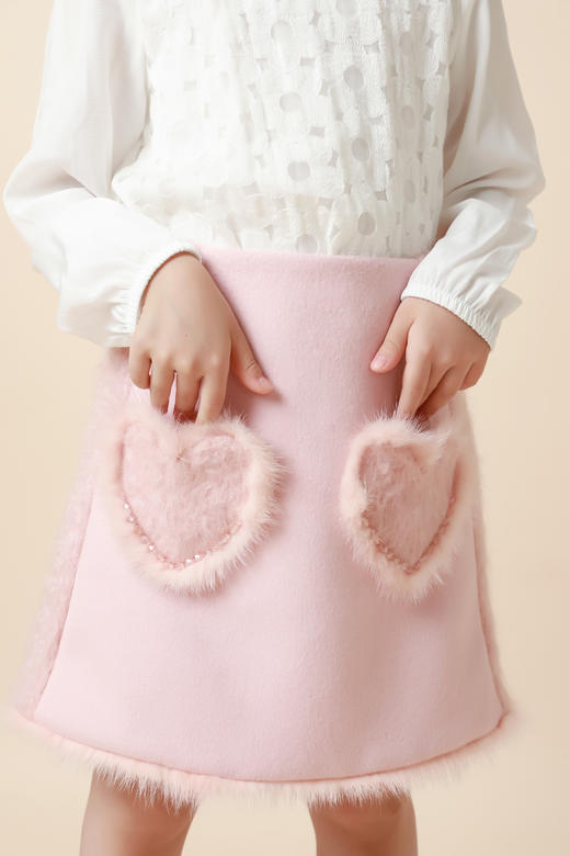 非质量问题不退换哦~PureShare女童公主裙2021新款时髦加厚毛呢秋冬款连衣裙-小甜心 商品图6