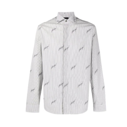 EMPORIO ARMANI 阿玛尼 男士长袖衬衫 灰色 6K1C67 1NZRZ F614 商品图0