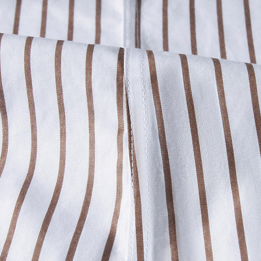 【100棉成衣免烫】罗蒙春款长袖衬衫男士商务正装通勤抗皱条纹衬衣 商品图7