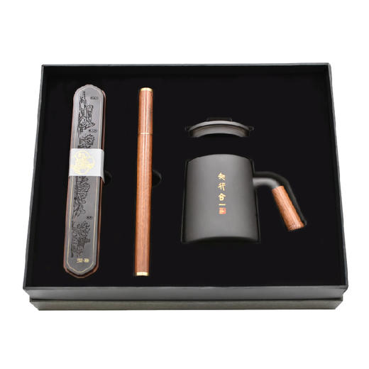 羽诗制造出品 香约甬城套装紫砂将军杯香器组合宁波元素文创礼盒 商品图3