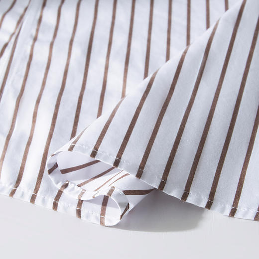 【100棉成衣免烫】罗蒙春款长袖衬衫男士商务正装通勤抗皱条纹衬衣 商品图4