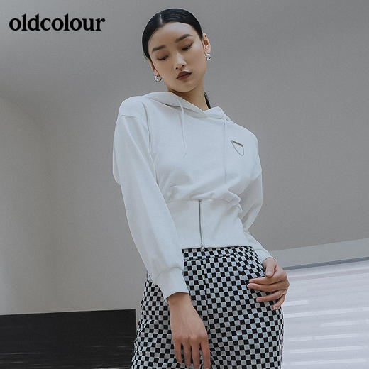 oldcolour2022春季新品商场同款长袖连帽卫衣女GO11023648 商品图3