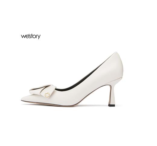 westory2022春季新款法式高跟鞋方头细跟质感单鞋W22AE54261 商品图2
