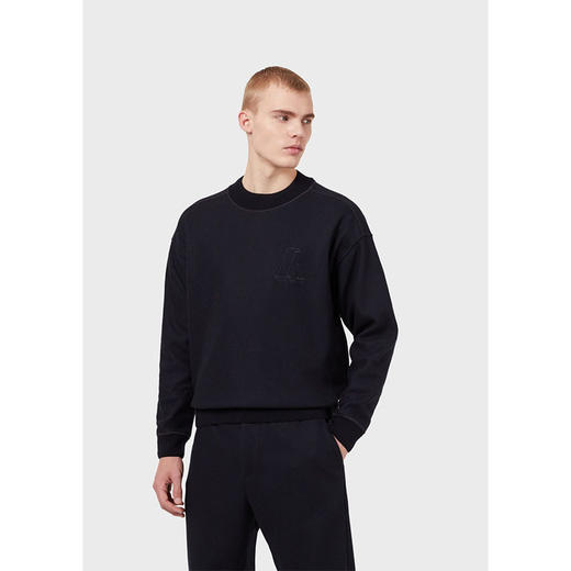 EMPORIO ARMANI 阿玛尼 男士卫衣 藏蓝 6K1M6P 1JS4Z 0922 商品图2