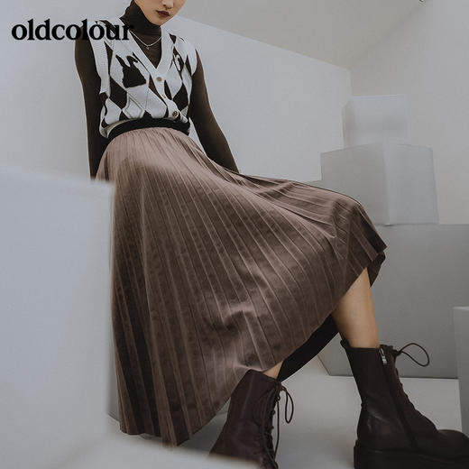 oldcolour2022春季新品商场同款气质休闲百搭长裙GO11063603 商品图2