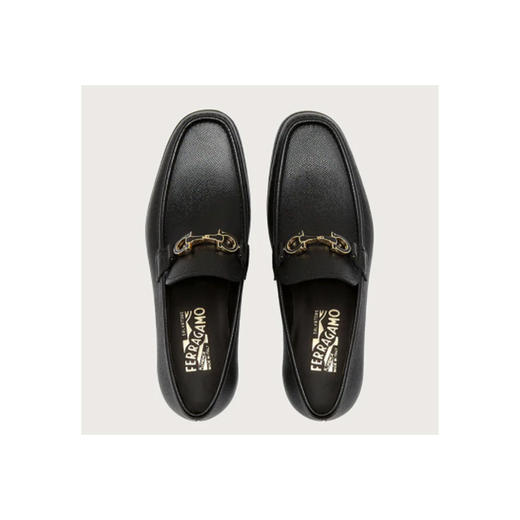 FERRAGAMO 菲拉格慕 双面GANCIO乐福鞋 男士皮鞋 黑色 740679 商品图3