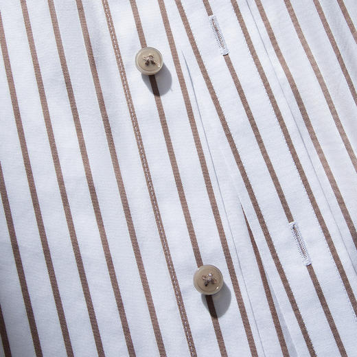 【100棉成衣免烫】罗蒙春款长袖衬衫男士商务正装通勤抗皱条纹衬衣 商品图5