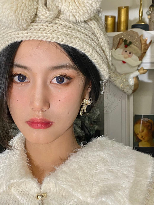 【年抛】G337  复古蓝  DeeKay   | 中直径14.2 着色13.3 | 【同品牌多副美瞳更划算，选款色板在详情页内，358两幅 458三幅】，自然美瞳 | 蓝色美瞳 商品图6