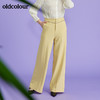 oldcolour春季新款气质高腰垂感修身显瘦阔腿长裤O11073114 商品缩略图6