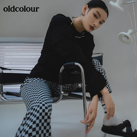 oldcolour2022春季新品商场同款休闲棋盘格长裤女GO11073662