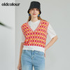 oldcolour春季新款时尚气质休闲百搭针织背心O13051323 商品缩略图0