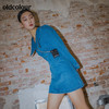 oldcolour春季新品商场同款气质水洗牛仔连衣裙GO11107667 商品缩略图0
