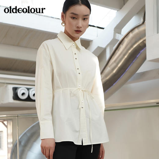 oldcolour2022春季新品商场同款气质休闲长袖衬衫女GO11013666 商品图2