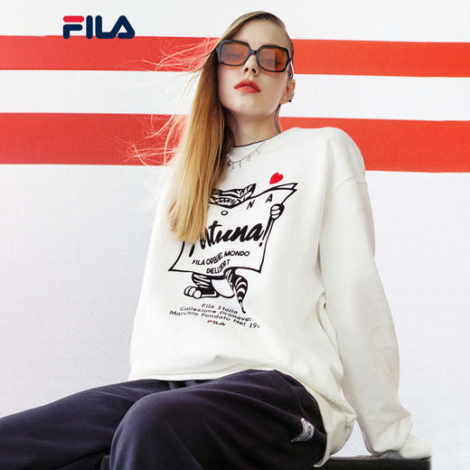 FILA【江疏影同款】套头卫衣F11U219203F 商品图0