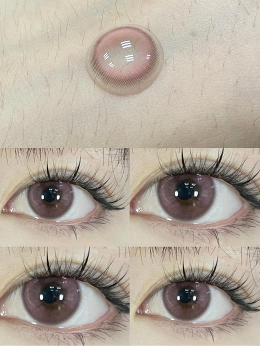 年抛 G305 DeeKay   中直径14.2 着色13.1 (同品牌多副美瞳更划算 选款色板在详情页内 358两幅 458三幅) 微混血美瞳 双拼蜜桃粉色 商品图3