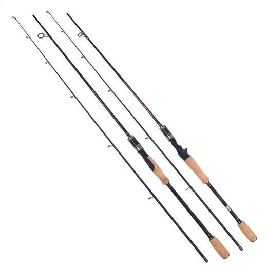 【运动装备】鱼竿碳素插接路亚竿 mh调枪炳直柄打黑路亚竿 商品图2