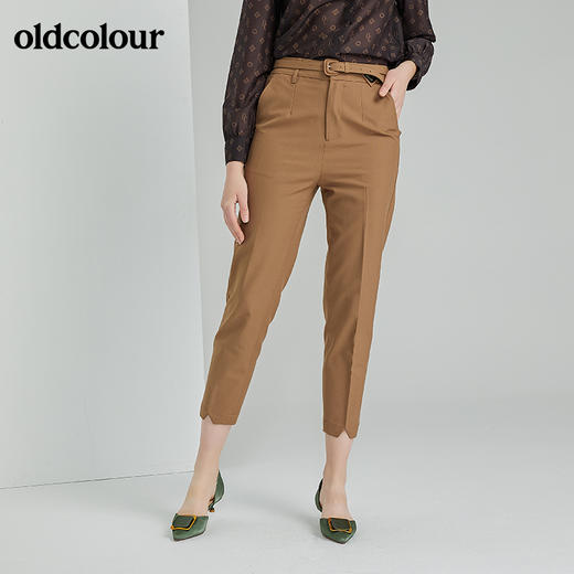 oldcolour春季新款时尚气质通勤百搭休闲长裤O11073107 商品图6