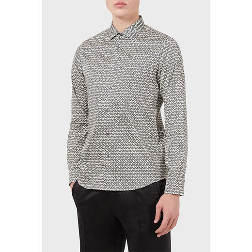EMPORIO ARMANI 阿玛尼 男士长袖衬衫 混色 6K1C65 1NZJZ F122 商品图1