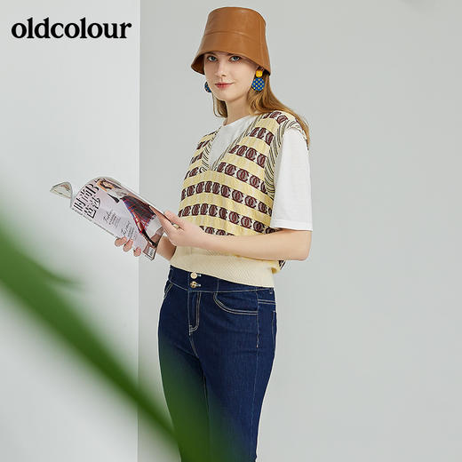 oldcolour春季新款时尚气质休闲百搭针织背心O13051323 商品图4