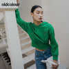 oldcolour2022春季新品商场同款长袖连帽卫衣女GO11023648 商品缩略图7