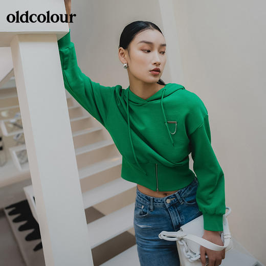 oldcolour2022春季新品商场同款长袖连帽卫衣女GO11023648 商品图7