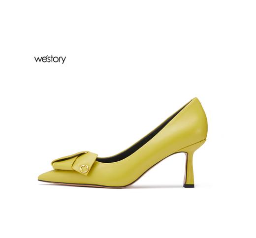 westory2022春季新款法式高跟鞋方头细跟质感单鞋W22AE54261 商品图1