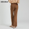 oldcolour2022春季新款时尚气质修身百搭休闲阔腿长裤O12073277 商品缩略图0