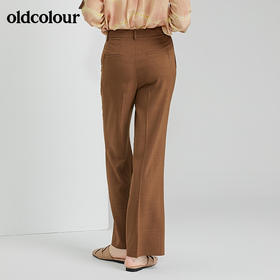 oldcolour2022春季新款时尚气质修身百搭休闲阔腿长裤O12073277