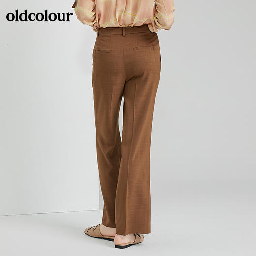 oldcolour2022春季新款时尚气质修身百搭休闲阔腿长裤O12073277 商品图0