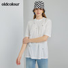 oldcolour2022春季新款时尚气质休闲百搭短袖T恤O13021322 商品缩略图1