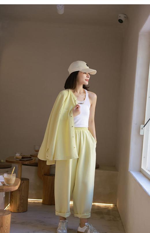 AG239时尚套装，立领衬衫+裤子 商品图0